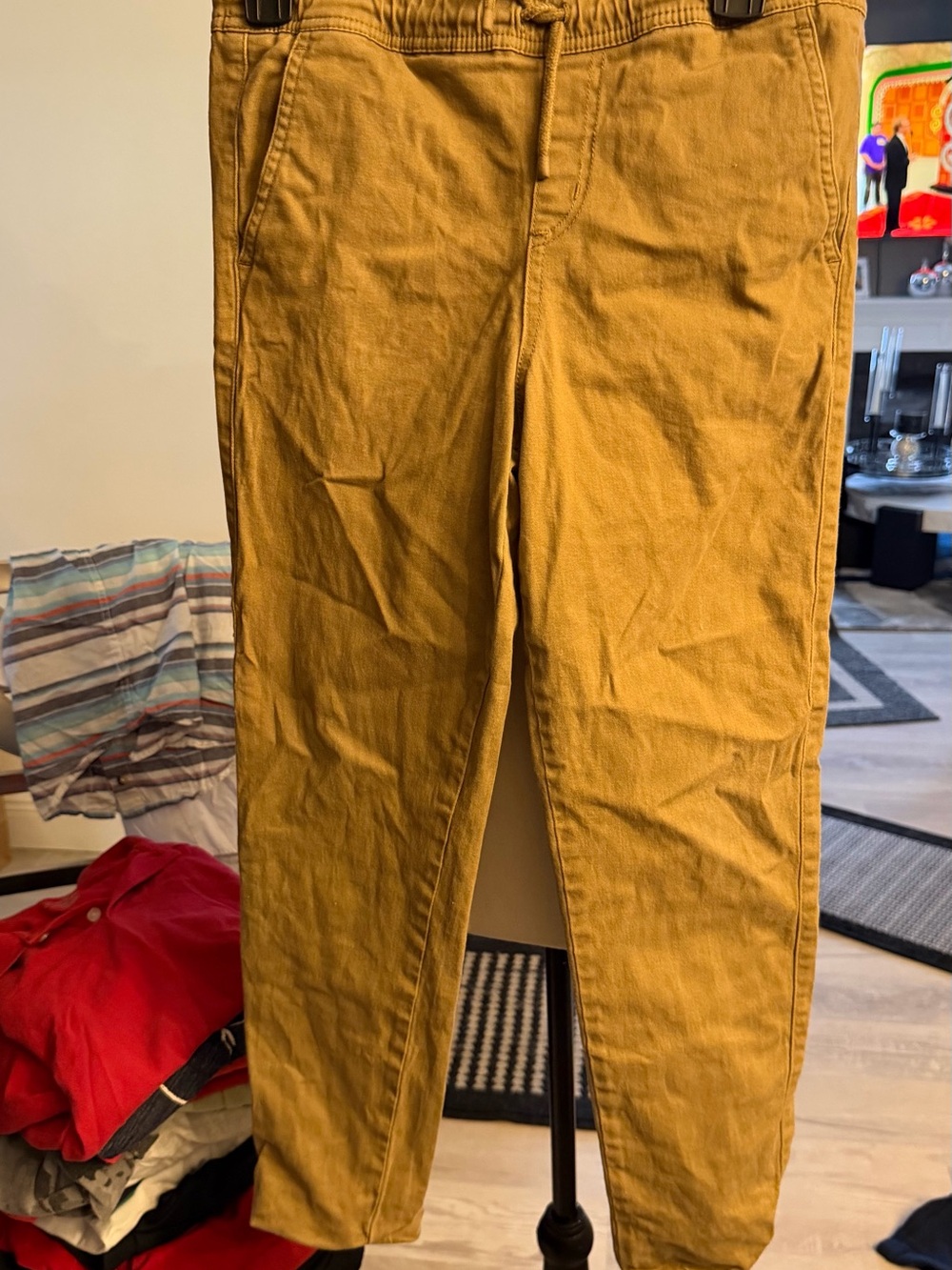 RSQ Men's Mustard Stretch Chino Pants